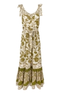 bohemian green long dress WENDY - Miss June