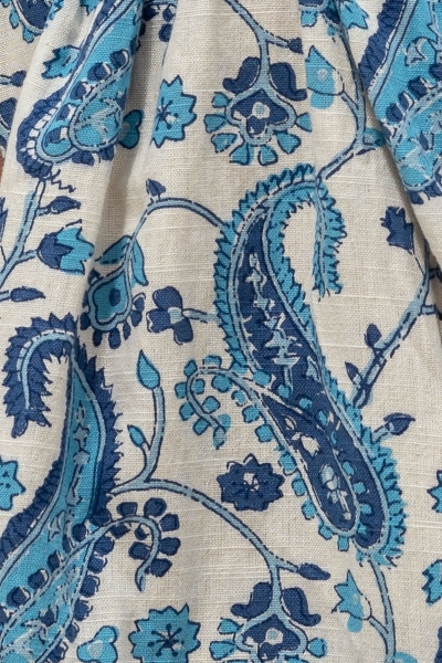 long sleeve bohemian blue short dress TIA - Miss June