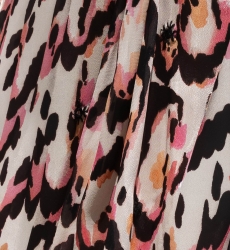 Kaftán Largo Roberta - multicolor - manga corta - cuello en V - estilo boho - Miss June Paris - 5