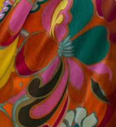 Long Skirt Mimi – multicolor – floral print – asymmetric – bohemian – Miss June Paris – 5