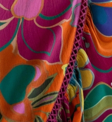 Long Skirt Mimi – multicolor – floral print – asymmetric – bohemian – Miss June Paris – 6