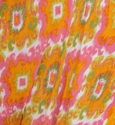 Marga Long Dress - orange - Decorated Plastron - Golden Details - Bohemian - Miss June Paris - 6