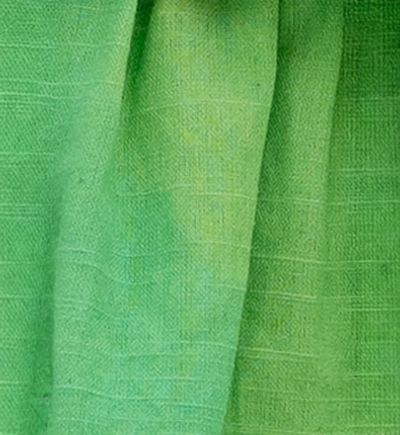 Jupe Lelya - verte/aqua - détails brodés - style smocké - motif tie & dye - bohème  - Miss June Paris - 6