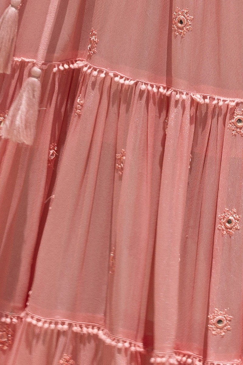 vestido largo rosa bohemio KATE - Miss June