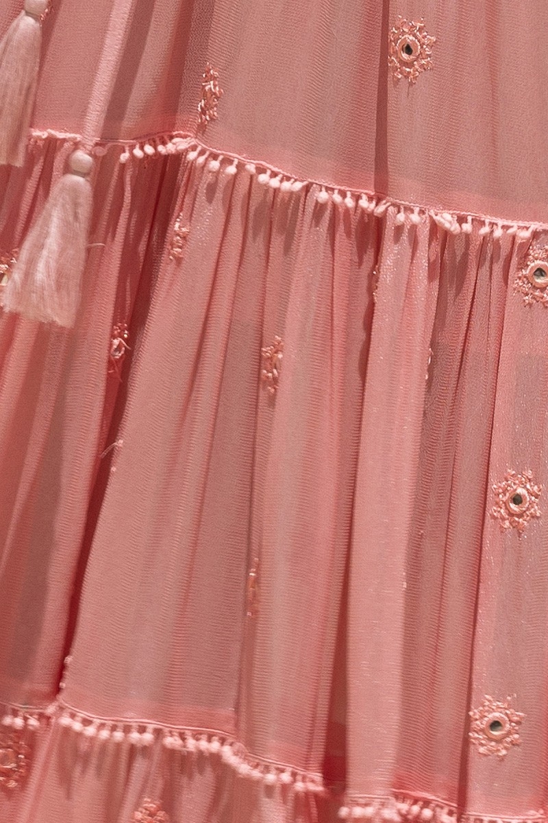 bohemian pink long dress KATE - Miss June