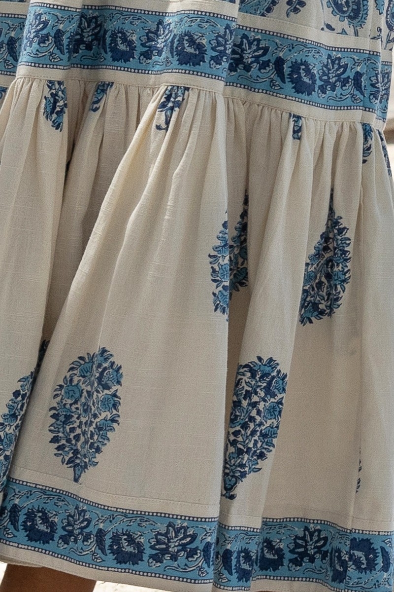 bohemian blue long dress ISADORA - Miss June