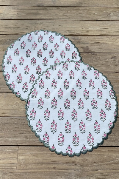Set of 2 placemats Passion Flower
