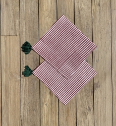 Summer Stripes Serviette (2er Set) – Baumwolle – Boho-Chic-Stil – Jardin Botanique – Miss June Paris – 4