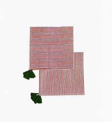 Guardanapo Summer Stripes (Conjunto de 2) – algodão – estilo boho chic – Jardim Botânico – Miss June Paris – 1